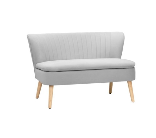 Grey seater compact sofa - 2,