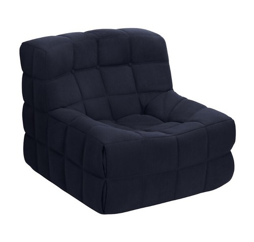 Navy blue micro cord - blue, pillow