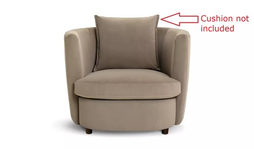 Latte velvet cuddle chair - latte,