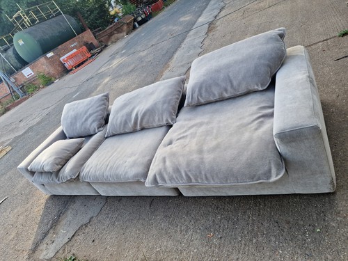 Seater grey sofa high - ,