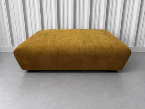 Mustard gold large ottoman - gold,