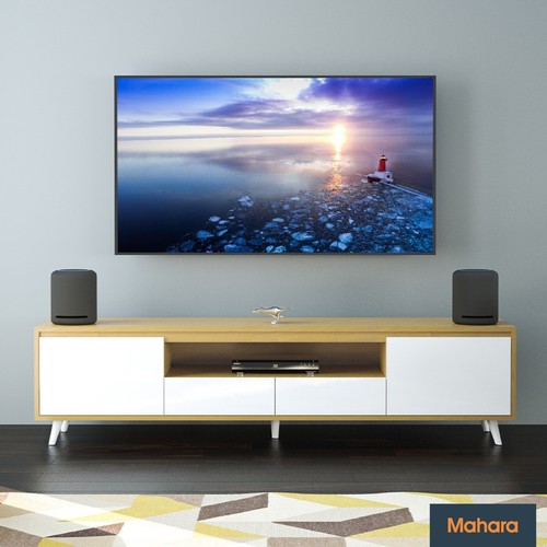 Large stand oak and - tv,