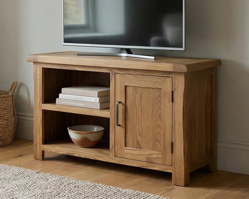 Rustic oak stand unit - rustic,
